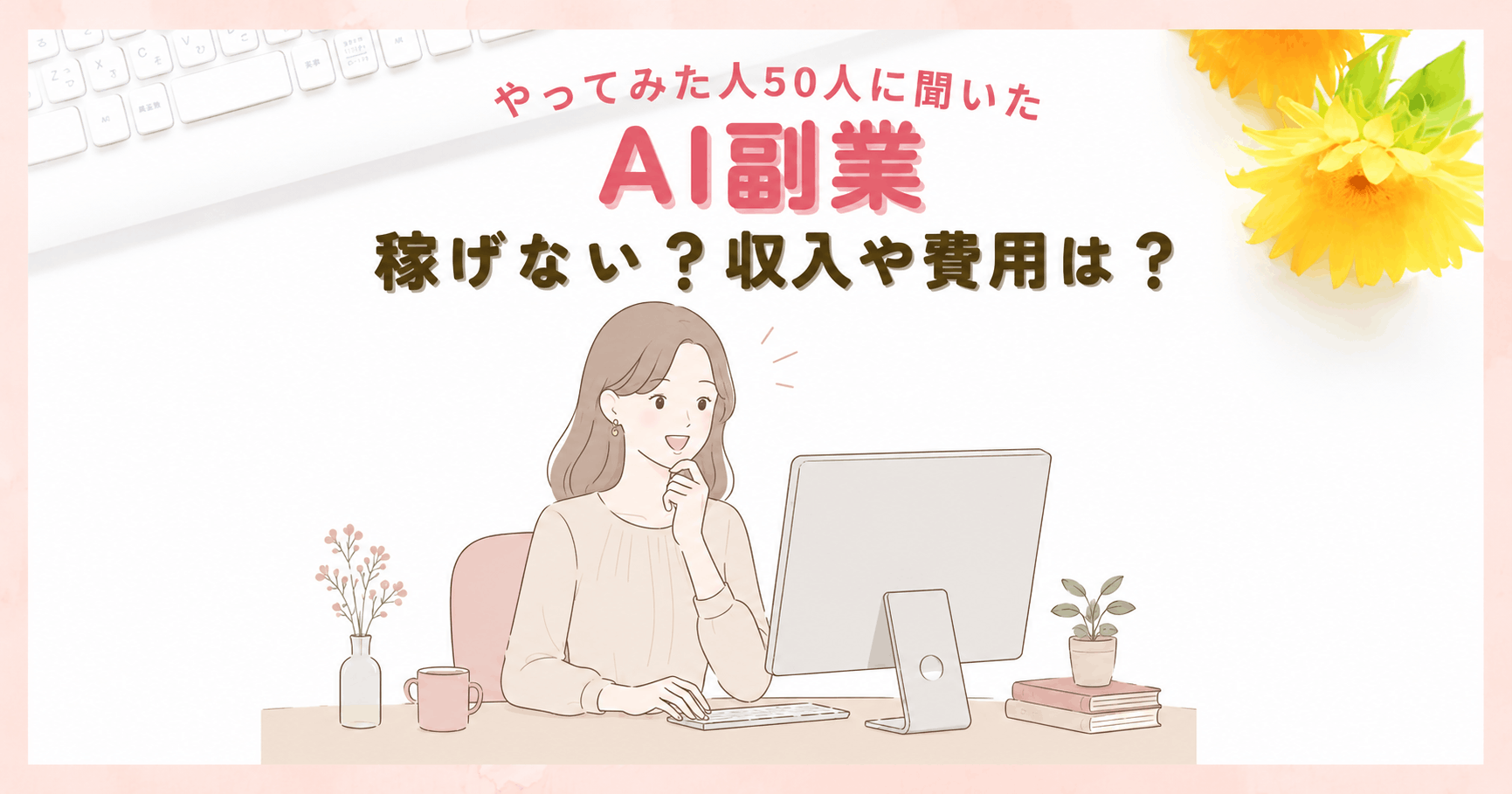 AI副業は稼げない？やってみた50人に収入や学習費用などを聞いてみた